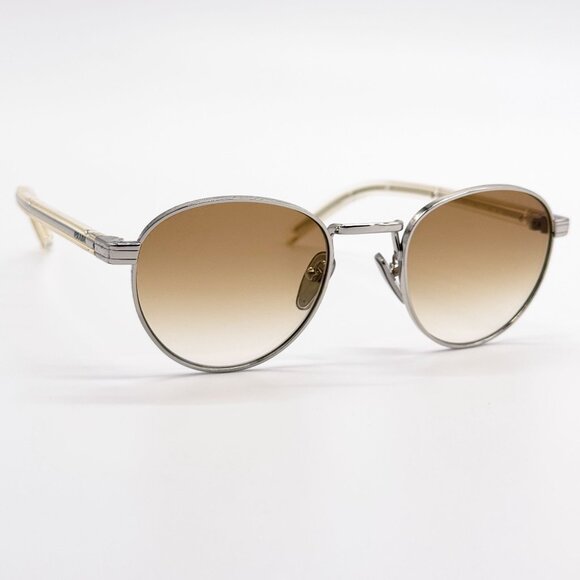 NEW PRADA SUNGLASSES PRB52S 1BC80K WOMEN SILVER EYEWEAR PR B52S 1BC80K, SPR B52 main image 9